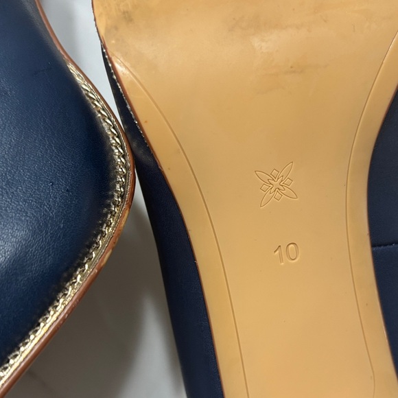 BCBGeneration Dark Blue Heels with Metallic Accent - Picture 13 of 14